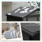 Garden Shed 6'x4.5' Plastic Tool Storage House W/ Lockable Double Doors | Dark Grey