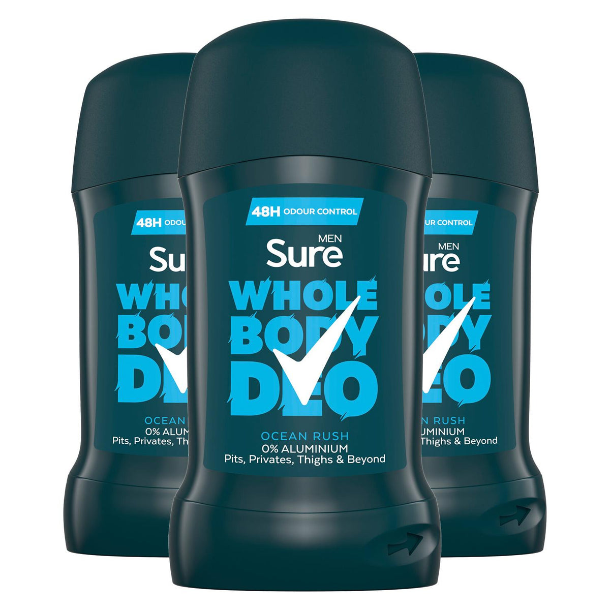 Men Deodorant Stick Ocean Rush With 48hrs Of Odour Control 50ml, 3 Pack | Set of 3