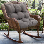 Comfortable Rectangular Tufted Bench Cushion Soft Seat Pad | Large | Dark Grey