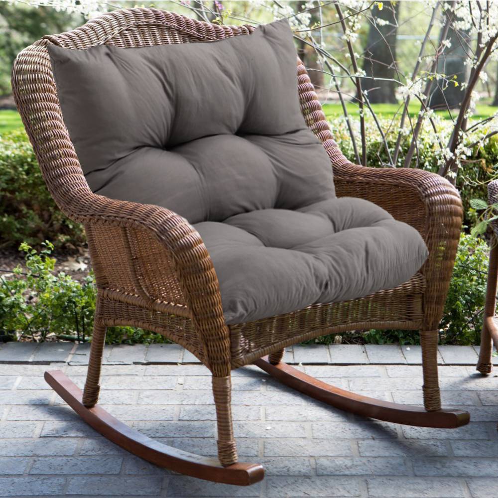 Comfortable Rectangular Tufted Bench Cushion Soft Seat Pad | Large | Dark Grey