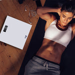 Digital Weighing Bathroom Scale Lcd Display, Automatic On/off | White