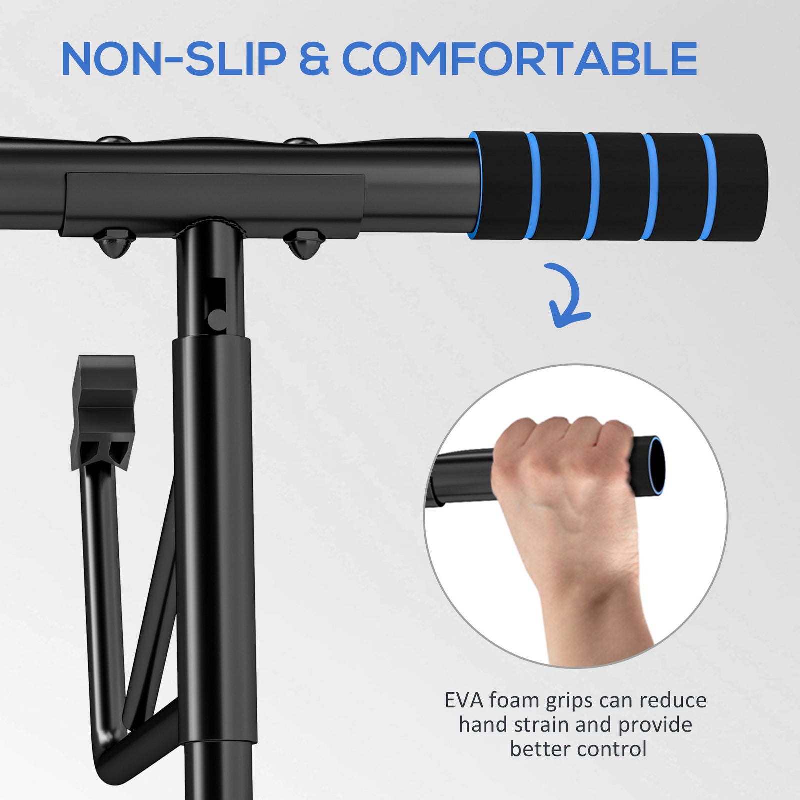 Pull-up Bar Doorway With Resistance Bands, No Drilling | Medium