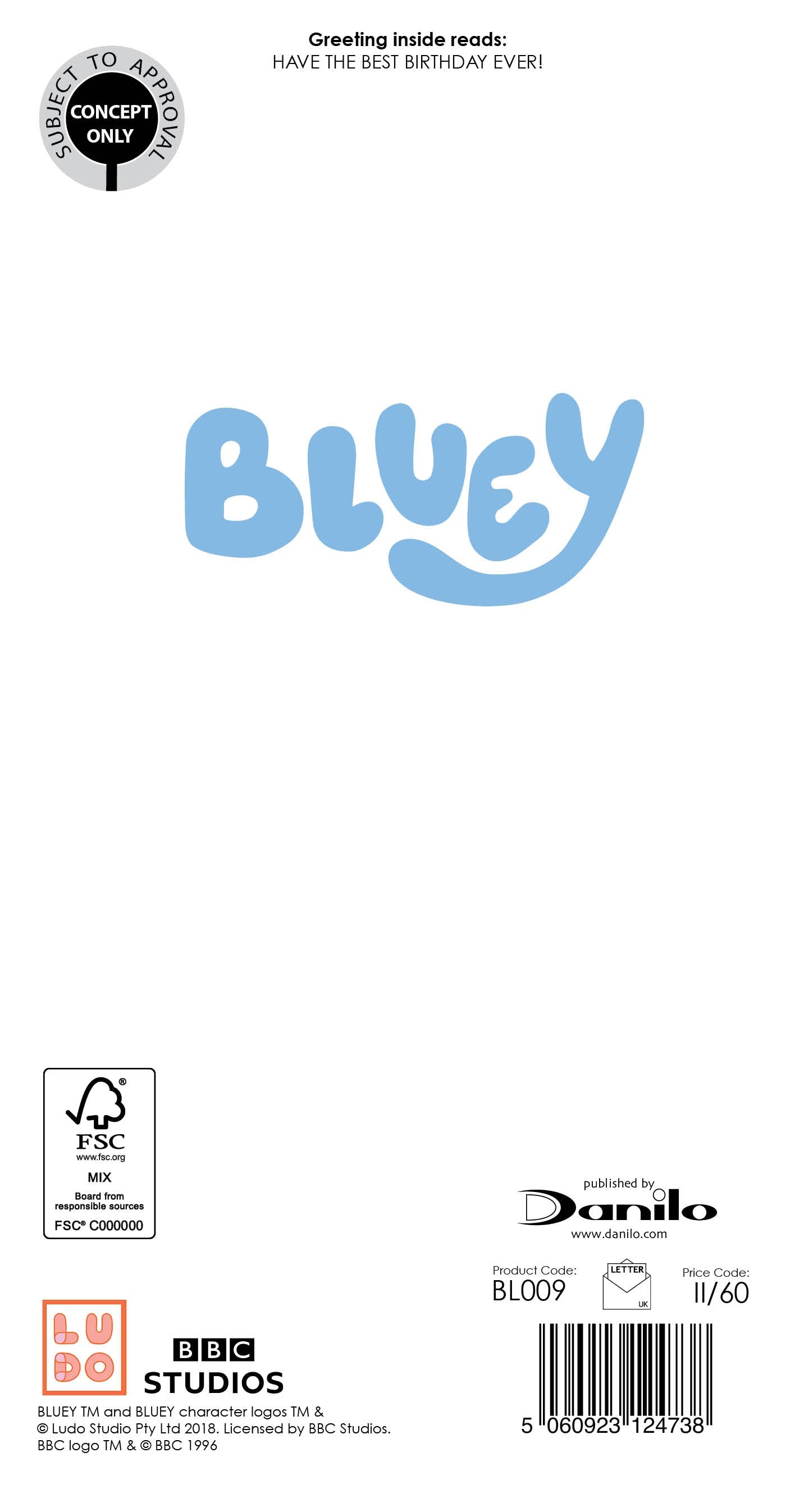 Bluey Fun! Fun! Fun!' Birthday Card Official Product