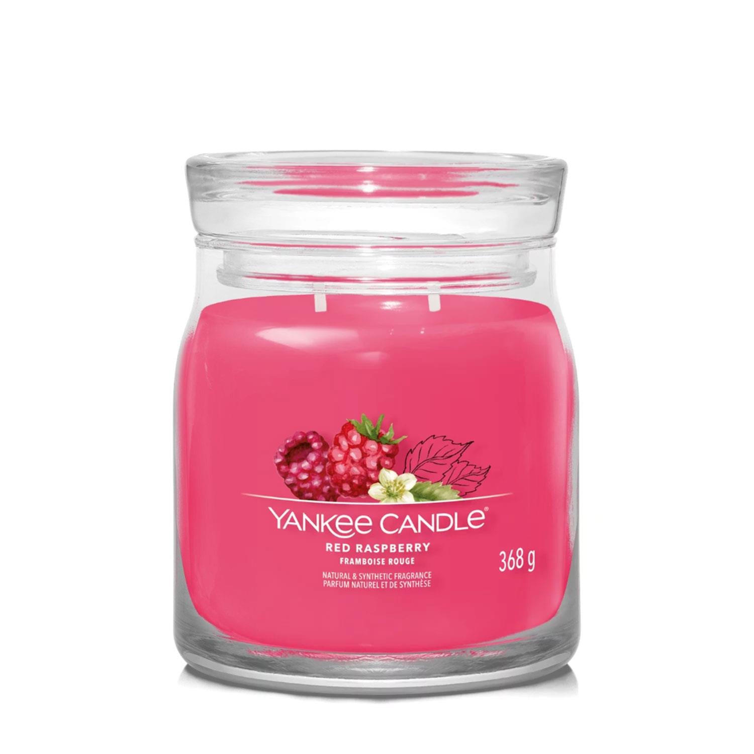 Yankee Candle Signature Medium Jar Scented Candle - Red Raspberry, 368g