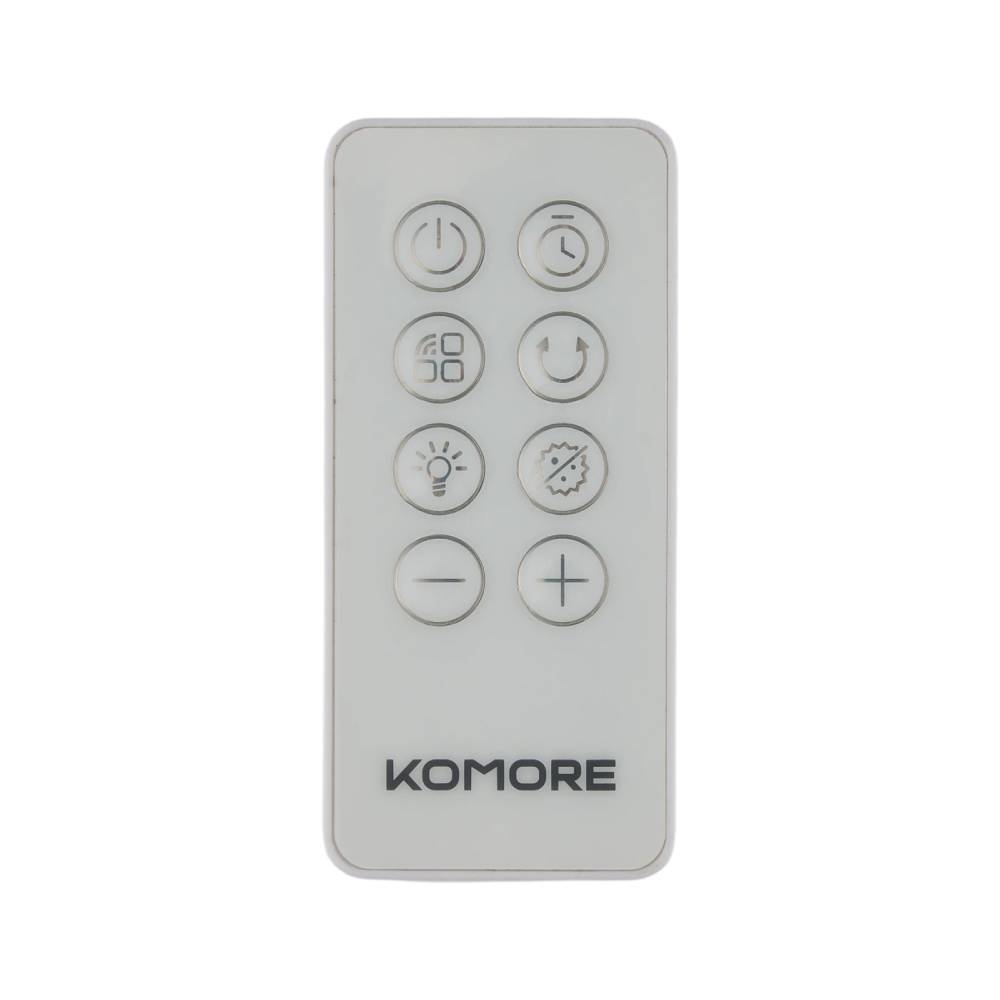 Smart Bladeless Tower Fan with Remote, 12-Speed Cooling, 90° Oscillation, Air Purification & 12H Timer