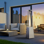 10.5kw Patio Gas Heater Pyramid W/ Regulator & Cover
