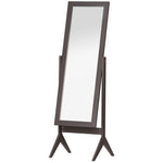 Freestanding Dressing Mirror 148x47cm Adjustable Angle | One Size | Brown