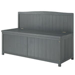 Wood Storage Bench For Patio, Outdoor Garden Seating