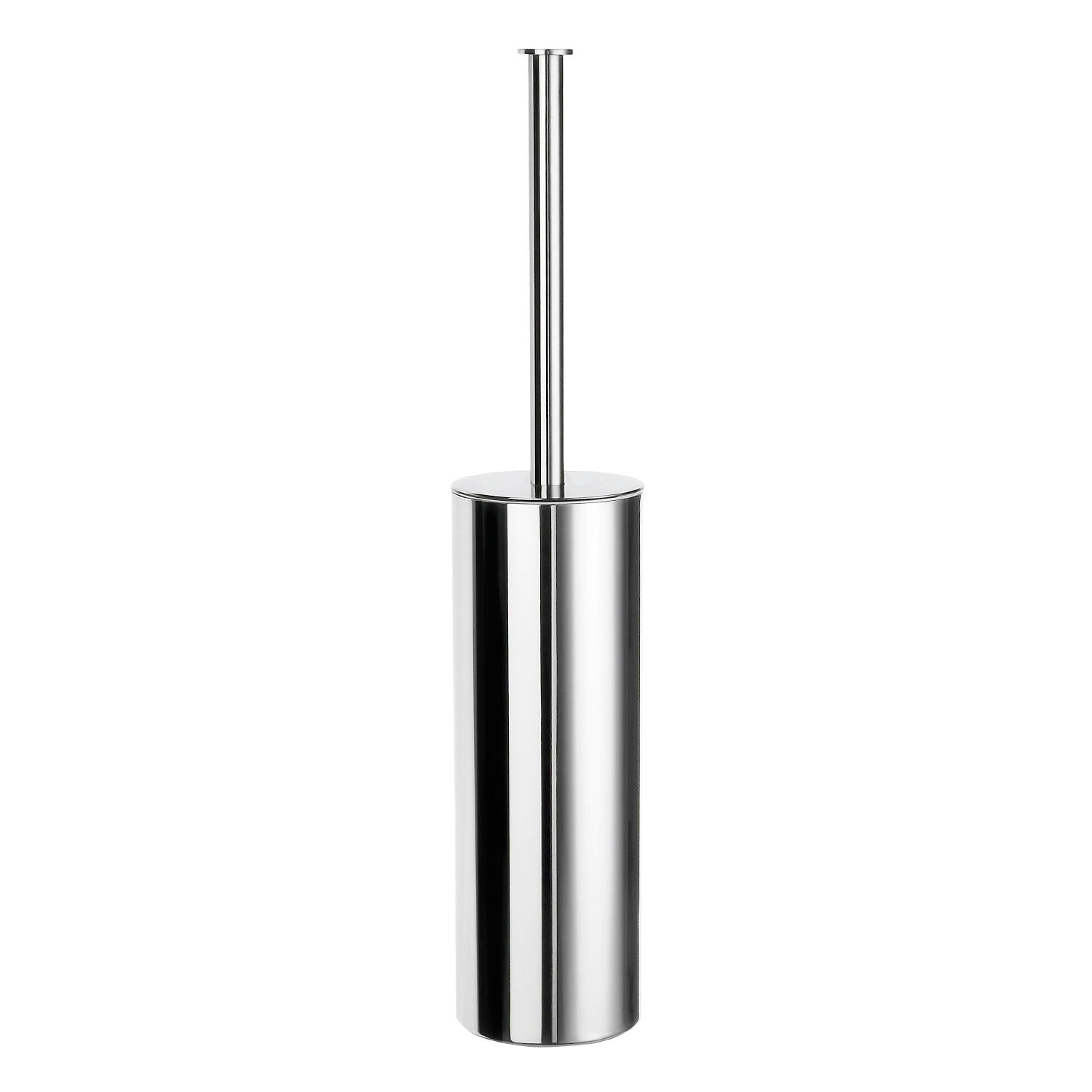 Stainless Steel Freestanding Toilet Brush And Container | Polished Stainless Steel