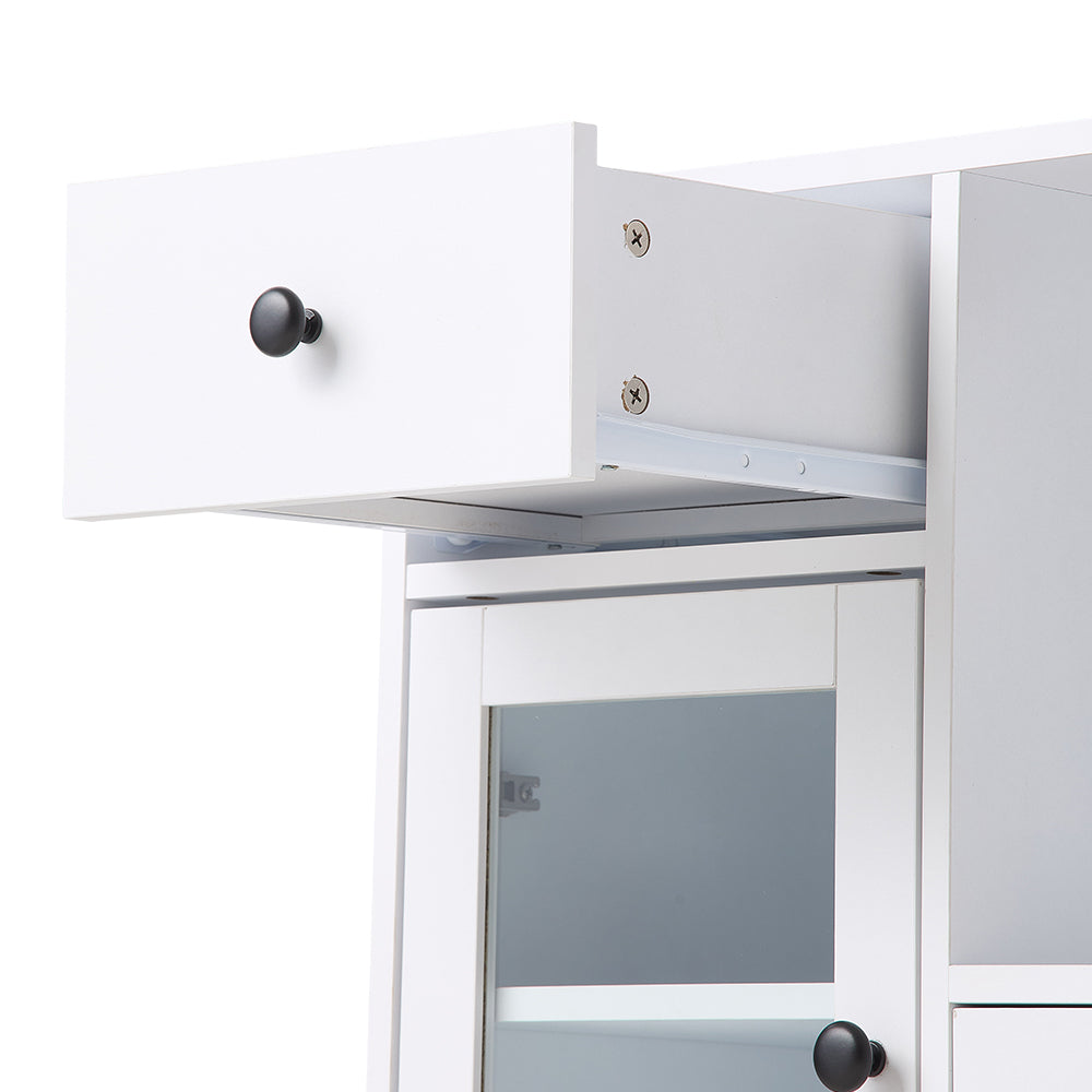 Wooden Sideboard Storage Cabinet With 3 Doors And 1 Drawer