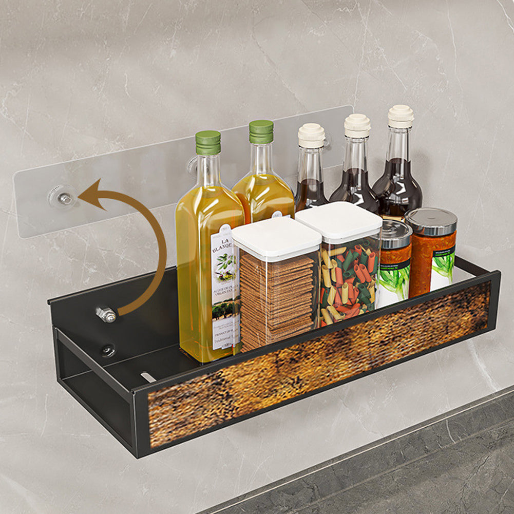 Industrial 3-piece Wall Mount Spice Rack Organizer