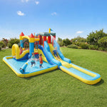 AIYAPLAY Inflatable Bouncy Castle, Water Bounce House 6 In 1 With Blower