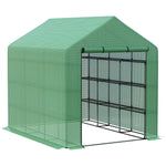 Polytunnel Walk-in Greenhouse 244x180x210cm