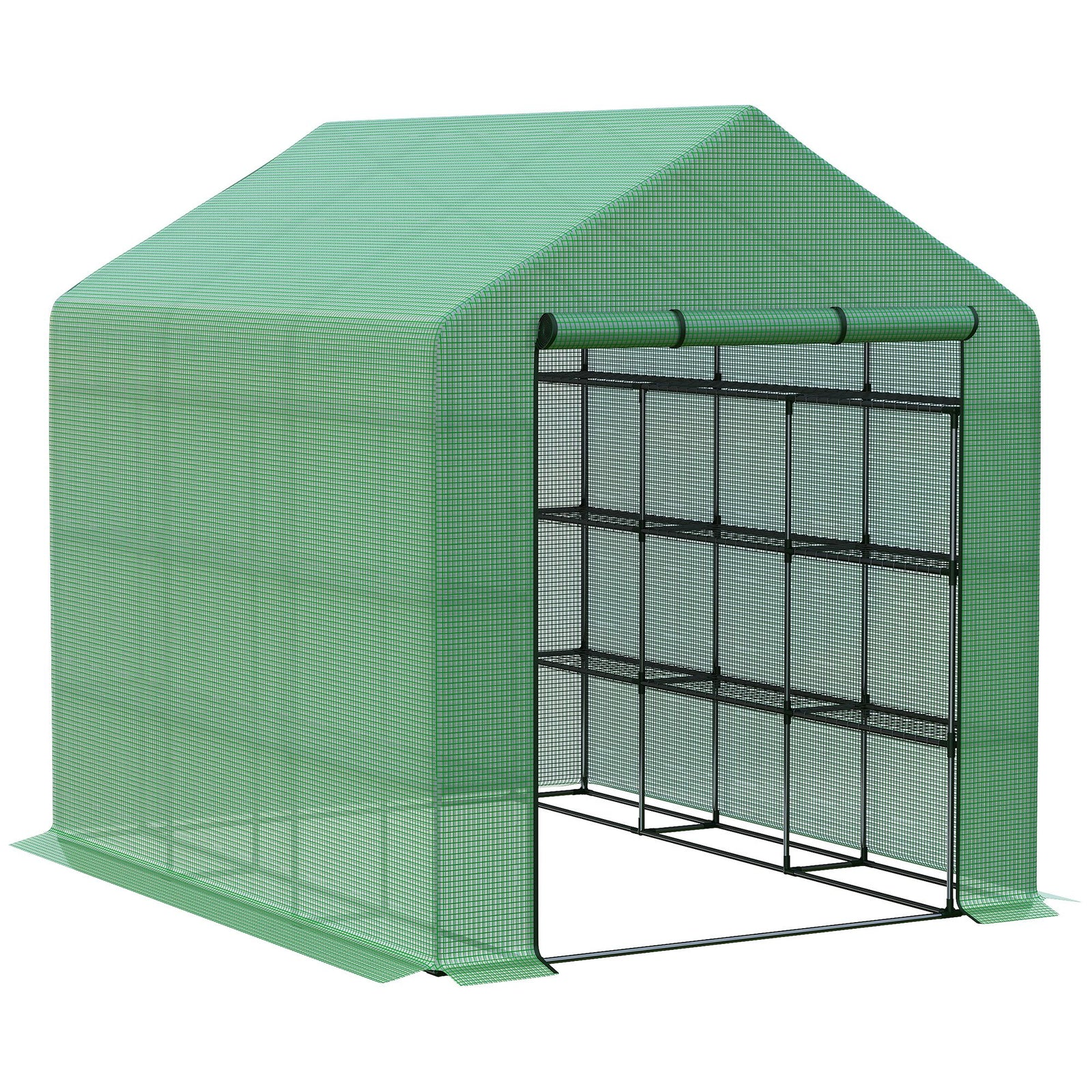 Polytunnel Walk-in Greenhouse 244x180x210cm