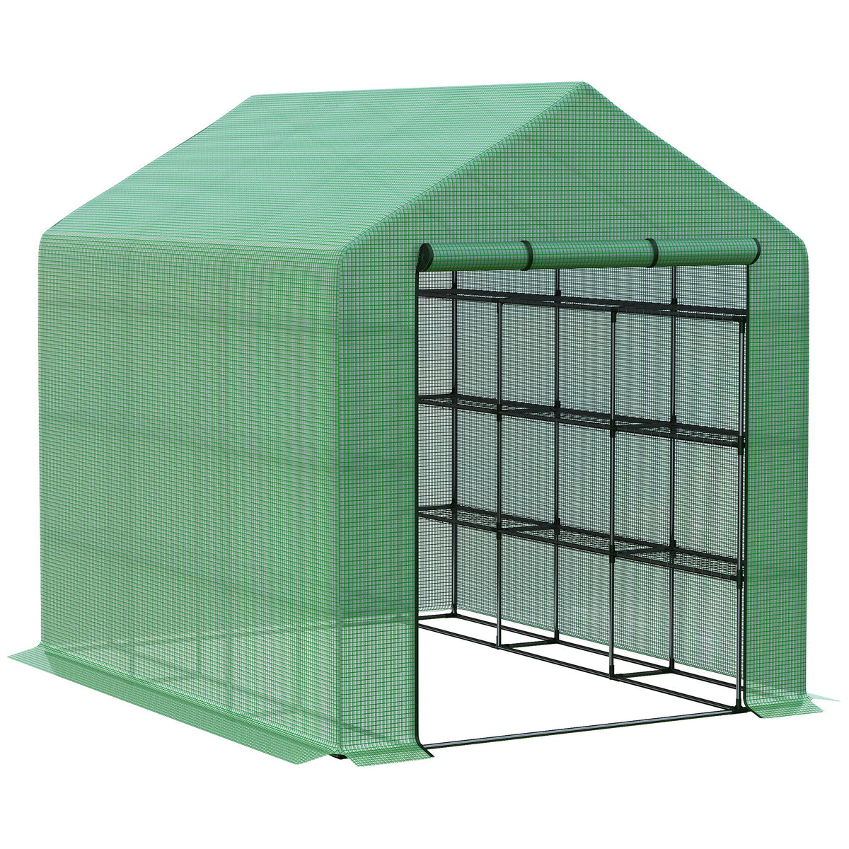 Polytunnel Walk-in Greenhouse 244x180x210cm