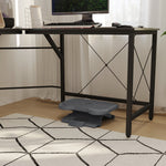 Foot Rest Adjustable Height And Angle Home Office Footstool | One Size | Gray
