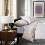 Elsie Cotton Printed Duvet Cover Set | King | Natural