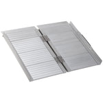 Aluminium Folding Wheelchair Ramp Mobility Suitcase | Small | Silver