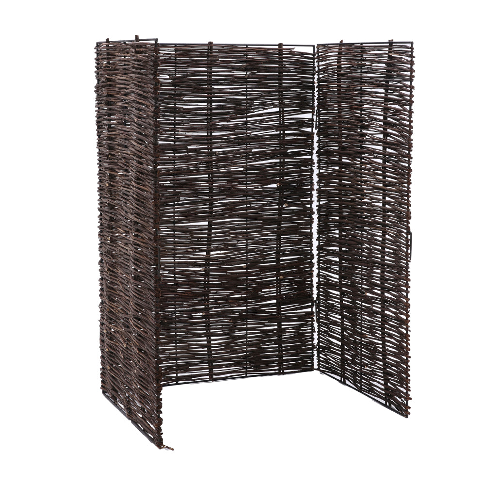 Trash Can Fence Wicker Privacy Fence