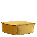 Vita Velvet Footstool Bean Bag Pouffe | Yellow