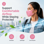 Aquarius Pink Face Mask Reusable Washable Breathable Adult Mask Protection Cover