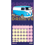 Vw Campervan 2026 Square Calendar Official Product
