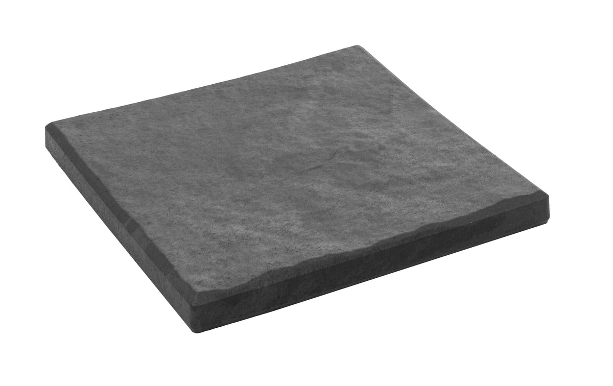 Stomp Stone Square Rubber Stepping Stones - Slate | Set of 6 | Slate