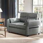 Modern Seater Sofa With Thick Cushion Side Pockets | M | Grey
