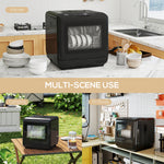 Countertop Dishwasher, Dual Supply Black