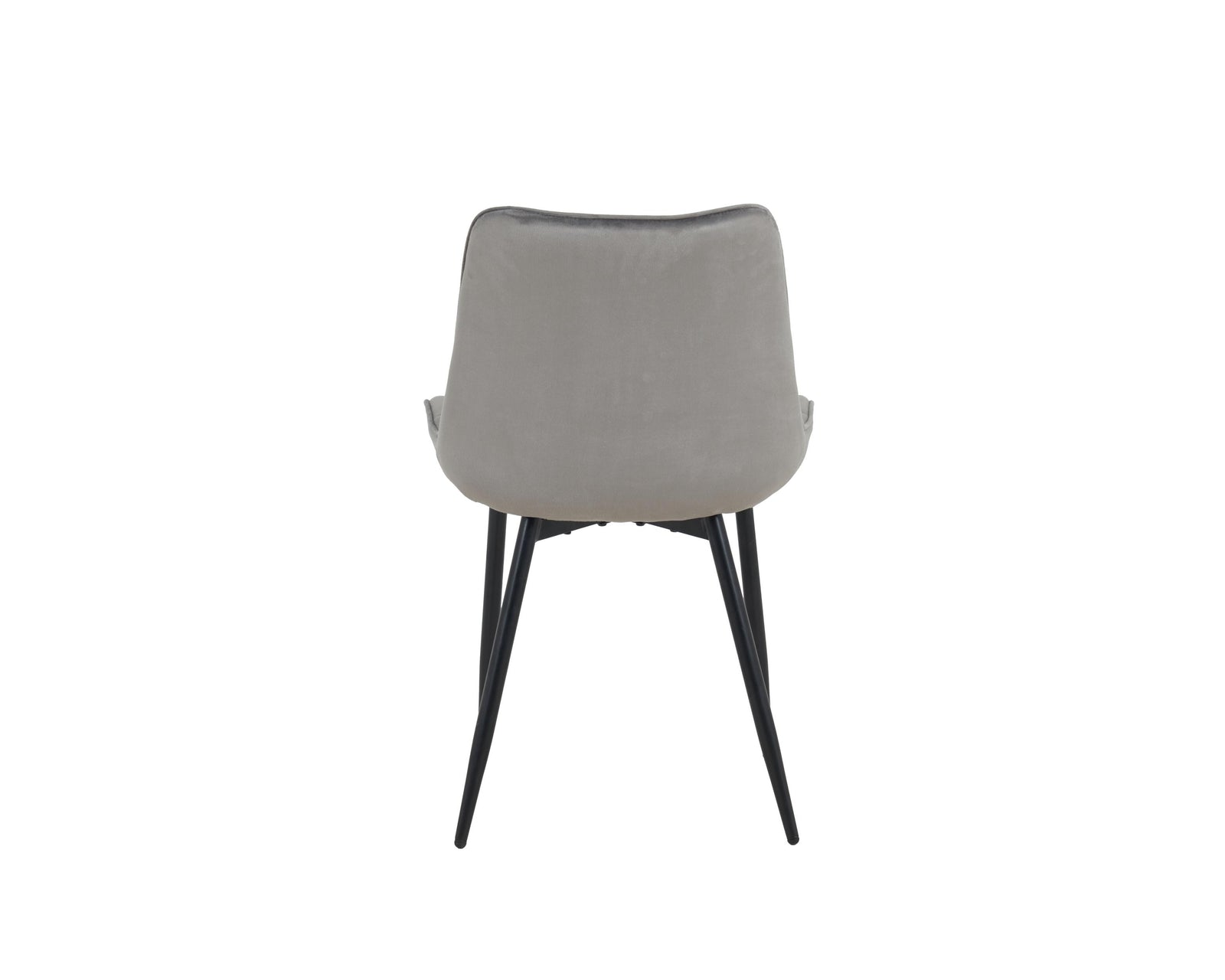 Erica Plush Velvet Comfort Dining Chairs - Set Of 4 | One Size | Grey