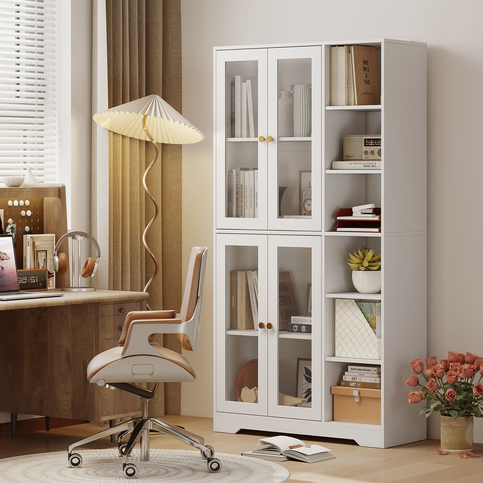 172cm Tall Kitchen Cupboard, Pantry Storage Cabinet | White