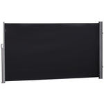 Retractable Sun Side Awning Screen | Medium | Black
