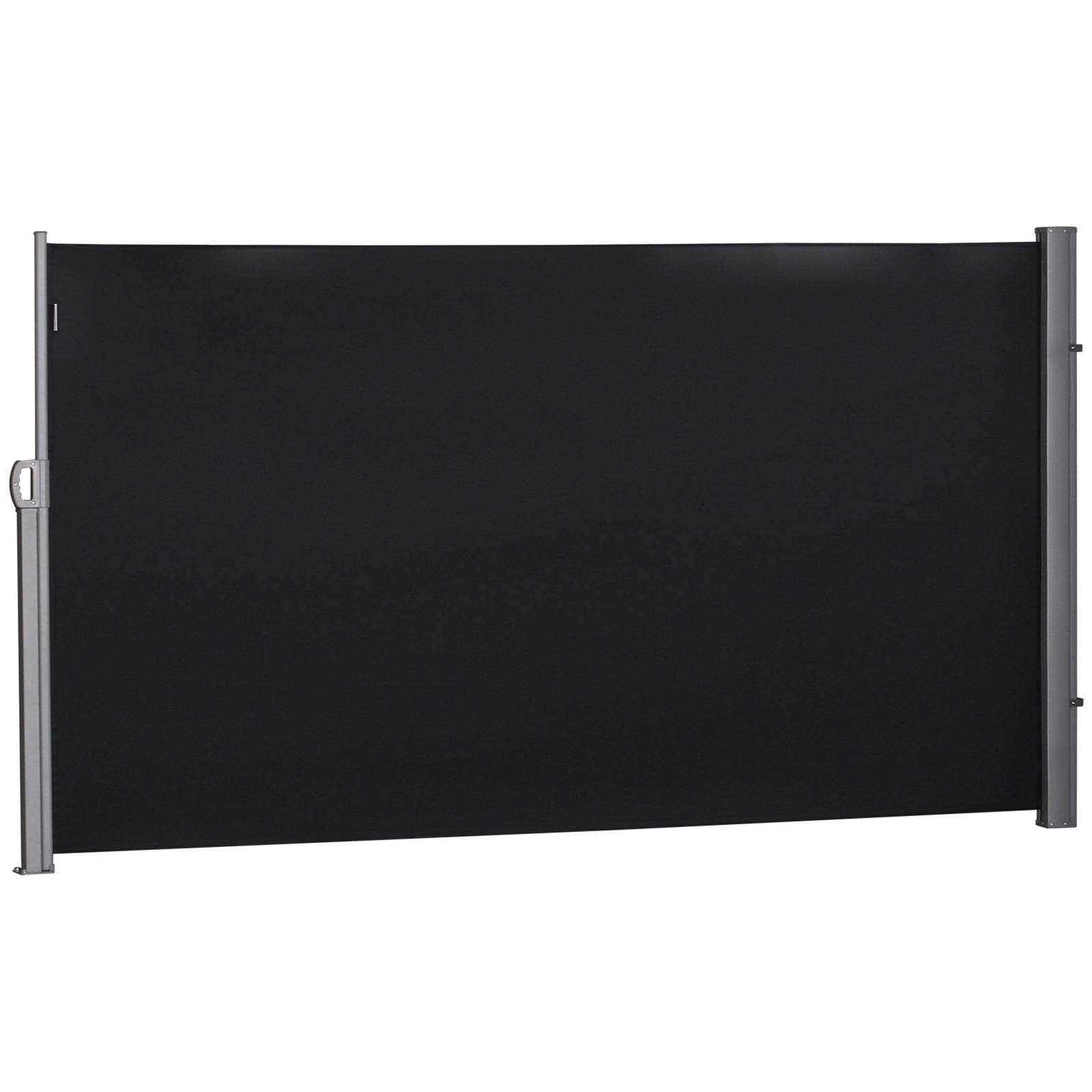 Retractable Sun Side Awning Screen | Medium | Black