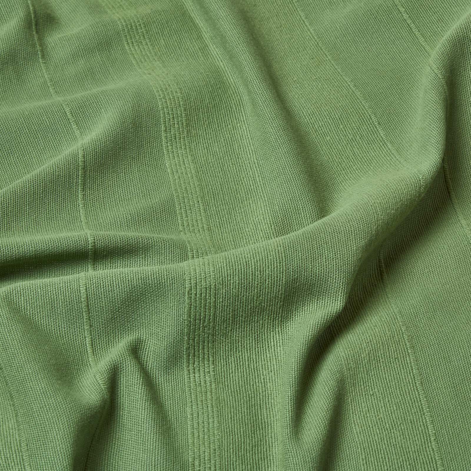 Cotton Rajput Ribbed Throw | 225cm x 255cm | Dark Olive