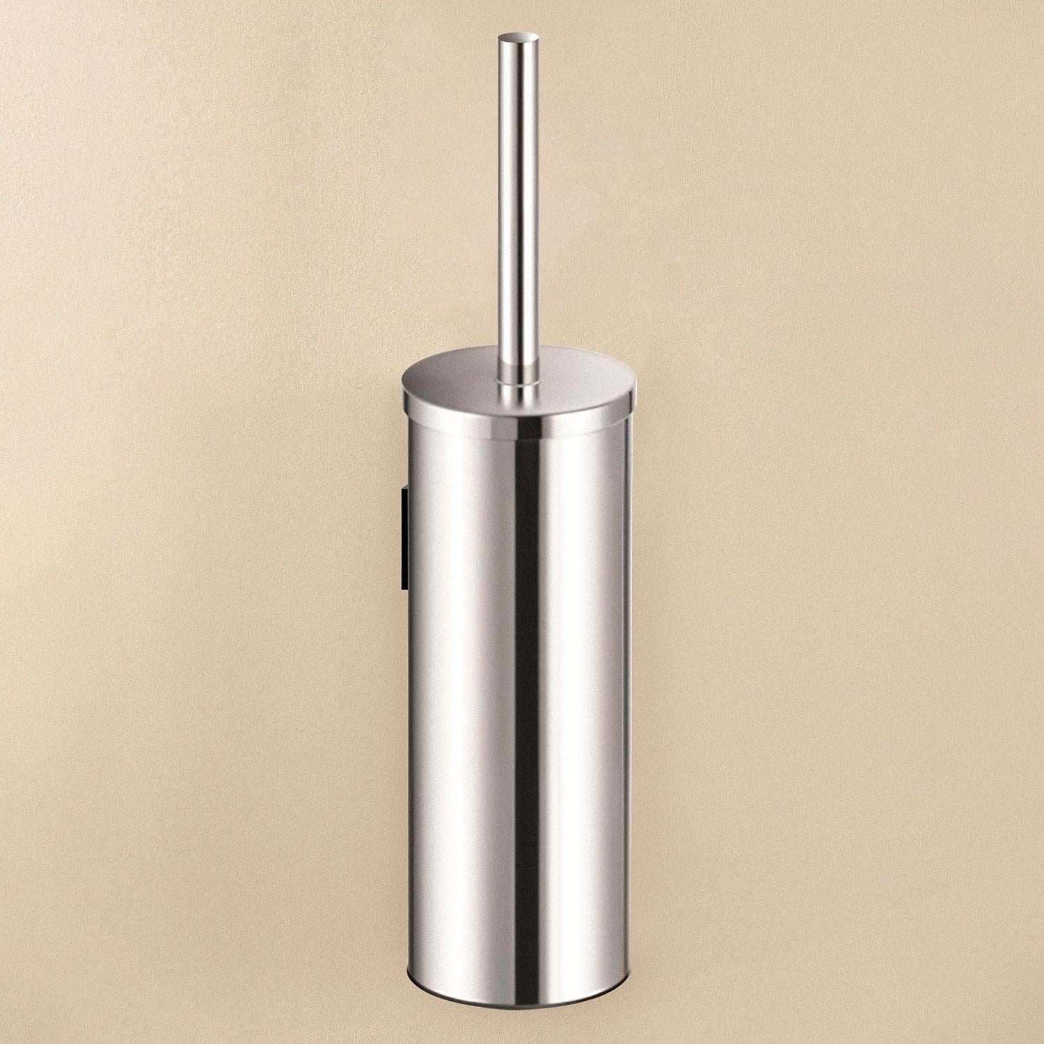 Toilet Brush, Wall-mounted, Glossy Stainless Steel, Logic Collection