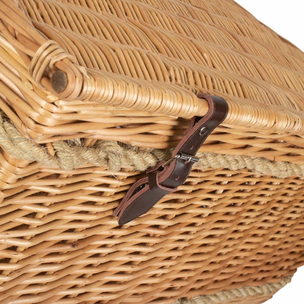 Wicker 72cm Rope Handled Trunk Picnic Basket | Brown