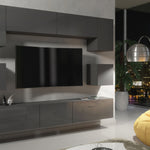 Panorama Wall Tv Unit | Dark Grey