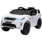 Land Rover Licensed Kids Electric Car W/ Remote Music | White