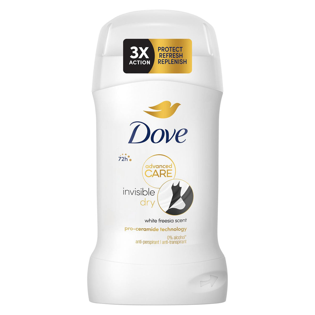 Women Invisible Dry Anti-perspirant Deo Stick W/ 72h Protection 50ml | Set of 6