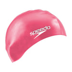 Unisex Adult Long Hair Silicone Swim Cap | One Size | Pink