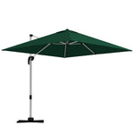 3x3m Cantilever Roma Parasol W/ 360° Crank Handle Tilt | Green
