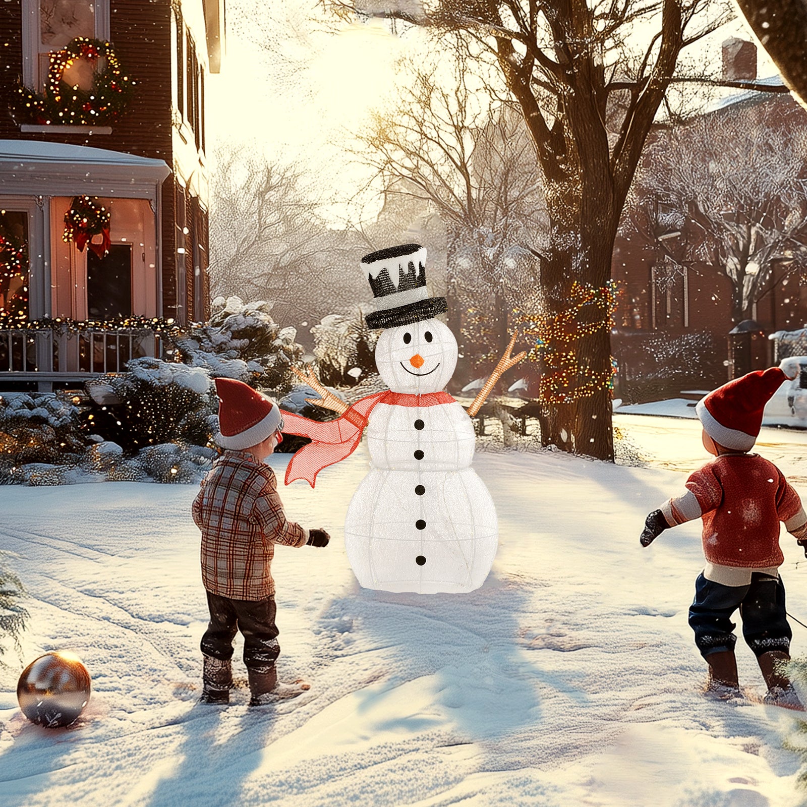 Lighted Christmas Snowman Waterproof Outdoor Christmas