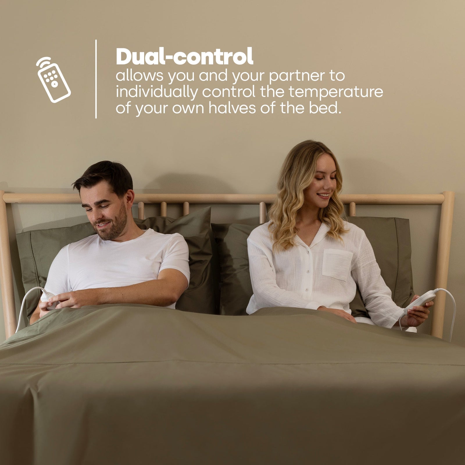 Livivo King Size Dual Control Electric Under Blanket With 3 Temperature Levels
