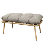 Cocona 2 Seat Standing Egg Chair And Stool | One Size | Light Brown