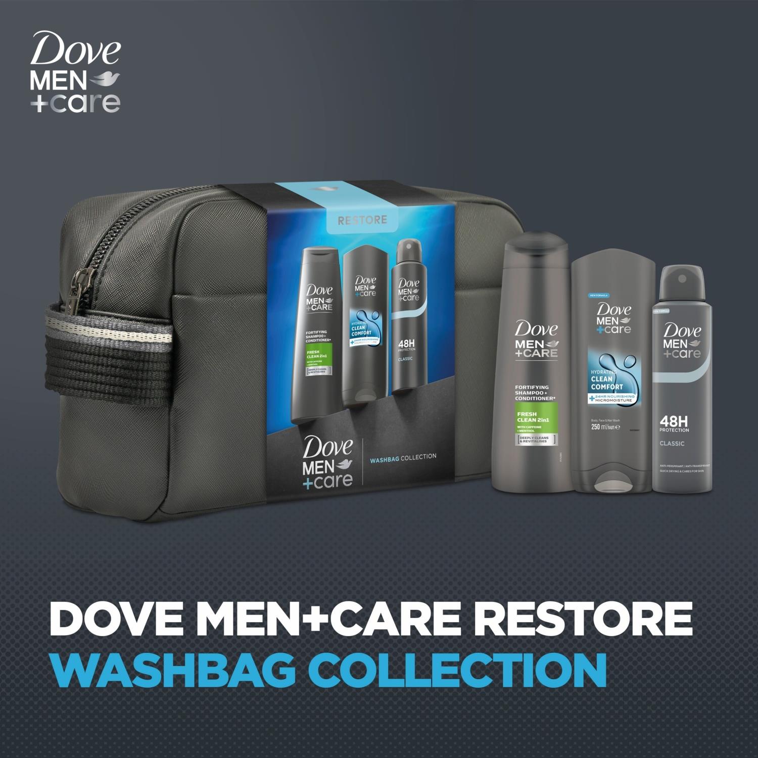 Men+care Restore Washbag Essentials Collection Set, 3 Piece | Set of 2