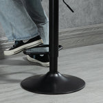 Set Of 2 Microfibre Retro Tub Bar Stools | Brown