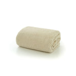 Burghley Extra Soft Faux Fur Throw 130x170cm – Chevron Pattern Decorative Blanket | 130cm x 170cm | Cream