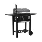 Living and Home Outdoor Charcoal Grill With Smoke Stack