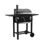 Outdoor Charcoal Grill With Smoke Stack