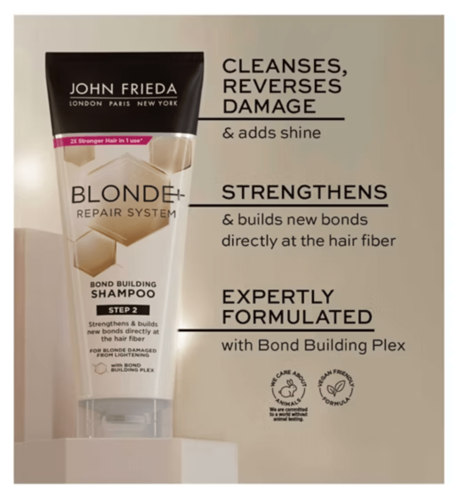 Blonde+ Repair System Shampoo, 250ml